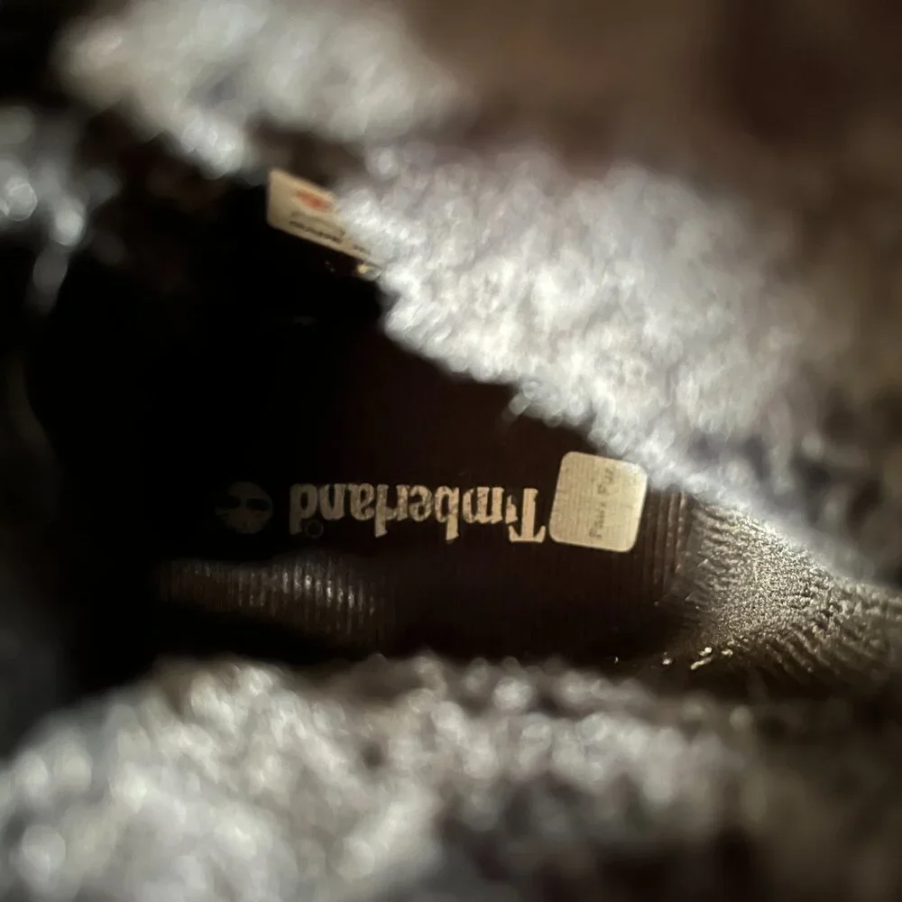 Timberland Women's Skyla‎ Bay Lightweight Fold Down Fur Lined Black Size 8